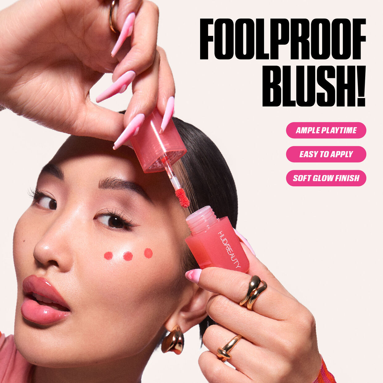 Huda Beauty Mini Baby Blush Duo Set Pink & Peach