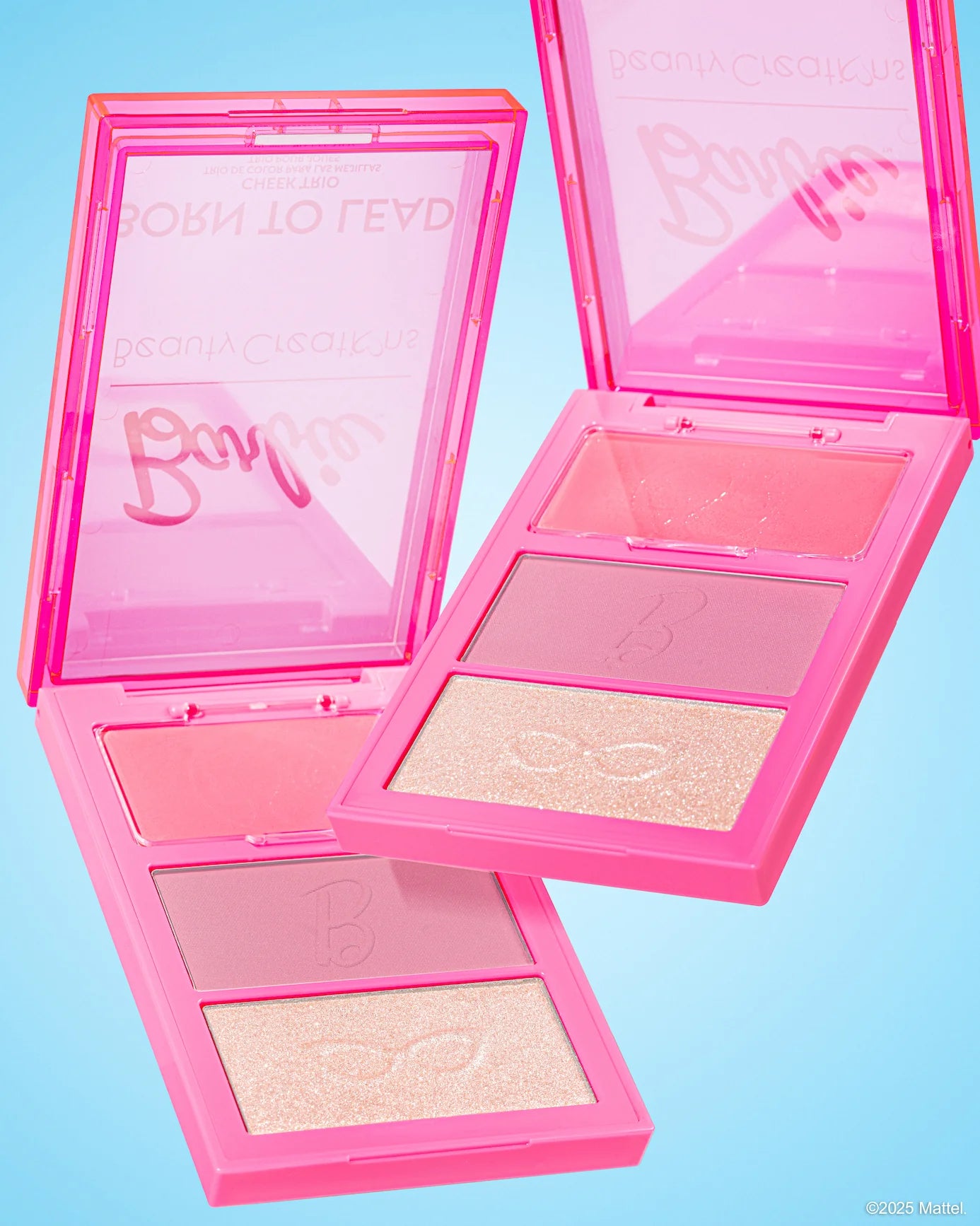 Paleta De Rostro Rubor Iluminador Barbie X Beauty Creations