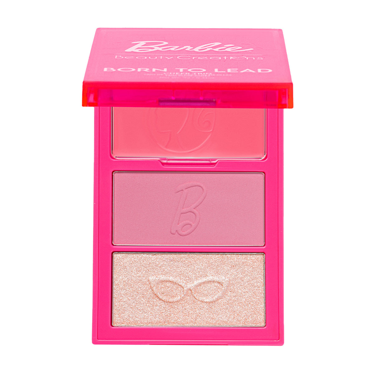 Paleta De Rostro Rubor Iluminador Barbie X Beauty Creations