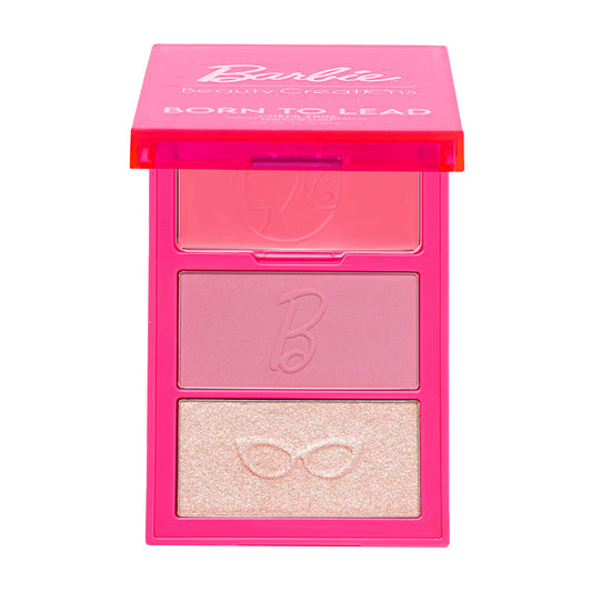 Paleta De Rostro Rubor Iluminador Barbie X Beauty Creations