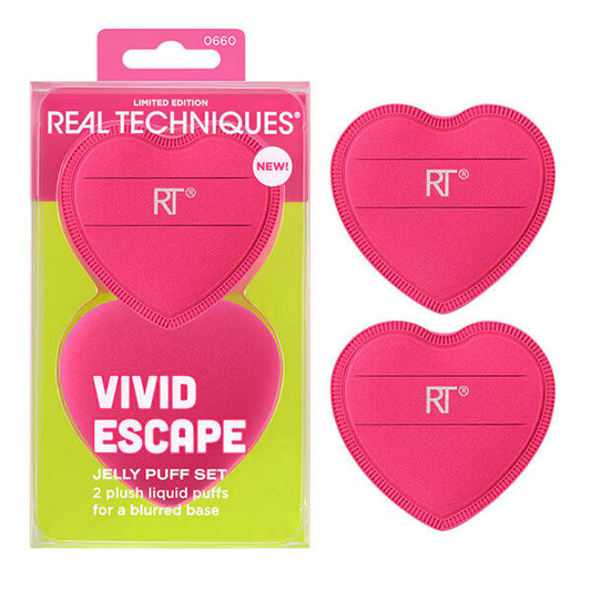 Real Techniques Jelly Puff Set - Vivid Scape, set de 2 esponjas
